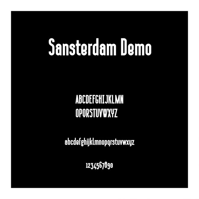 Sansterdam Demo