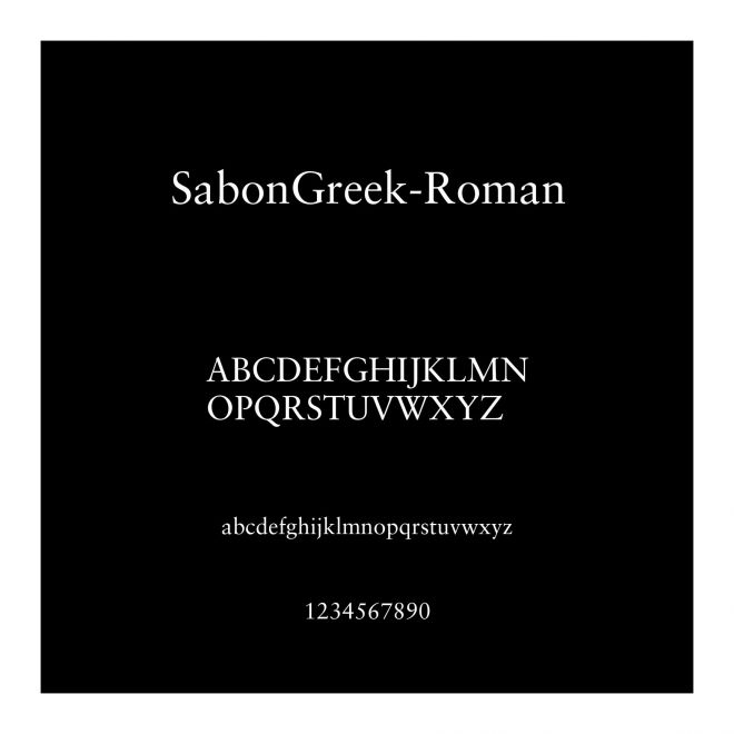 SabonGreek-Roman