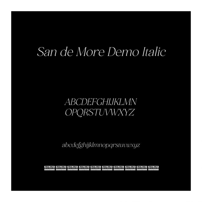 San de More Demo Italic