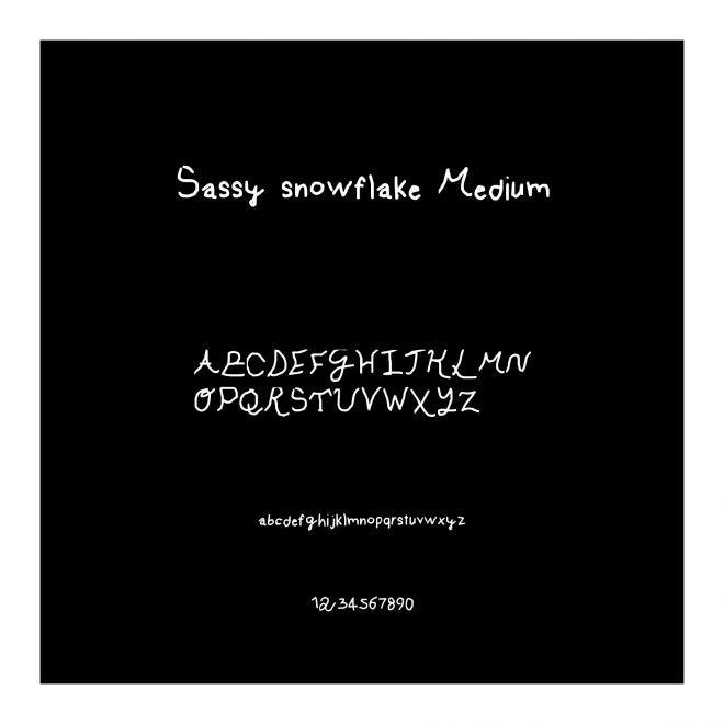 Sassy snowflake Medium