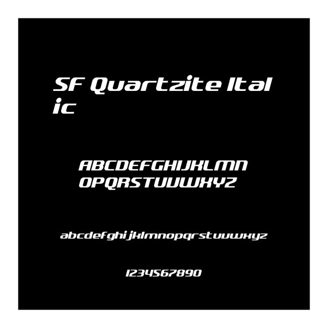 SF Quartzite Italic
