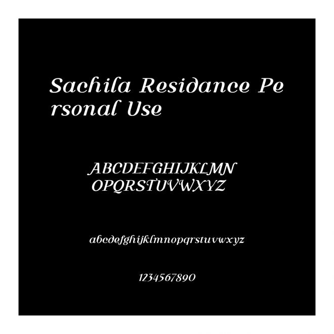 Sachila Residance Personal Use