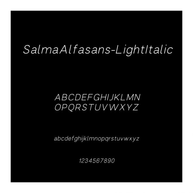 SalmaAlfasans-LightItalic