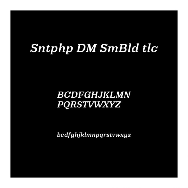 Santiphap DEMO SemiBold Italic