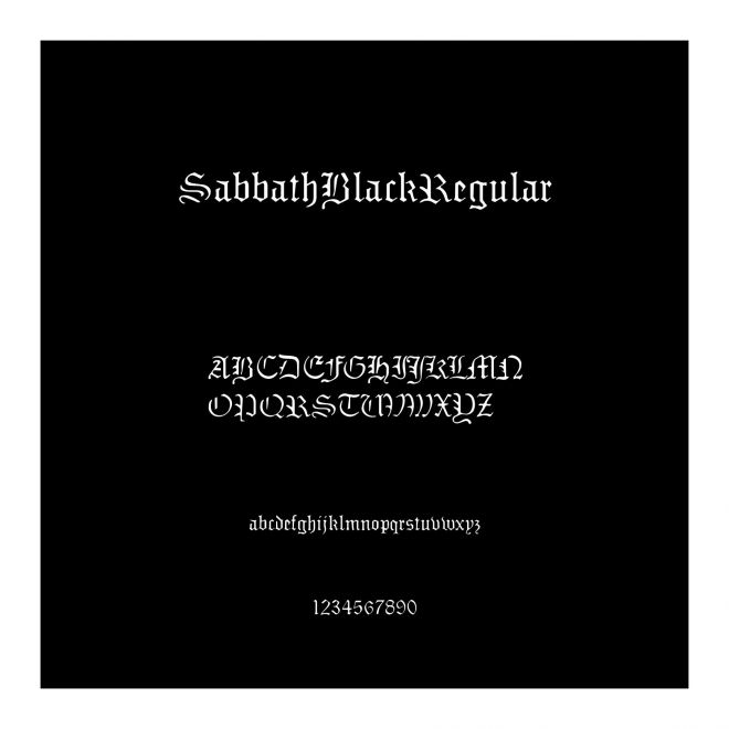 SabbathBlackRegular