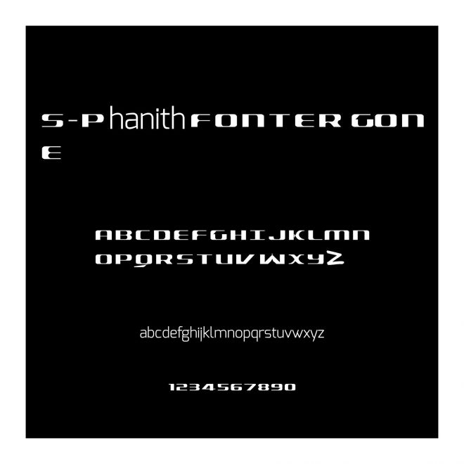 S-Phanith FONTER GONE