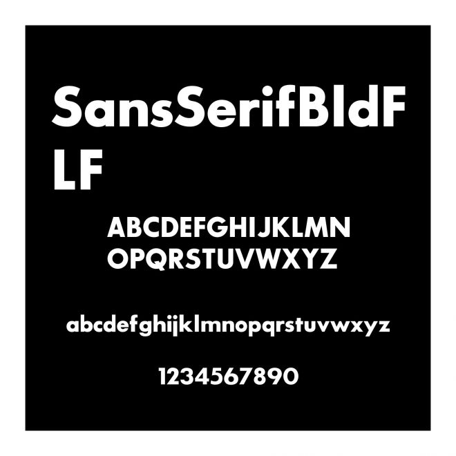 SansSerifBldFLF