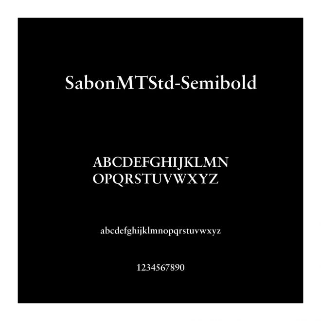 SabonMTStd-Semibold