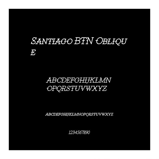 Santiago BTN Oblique