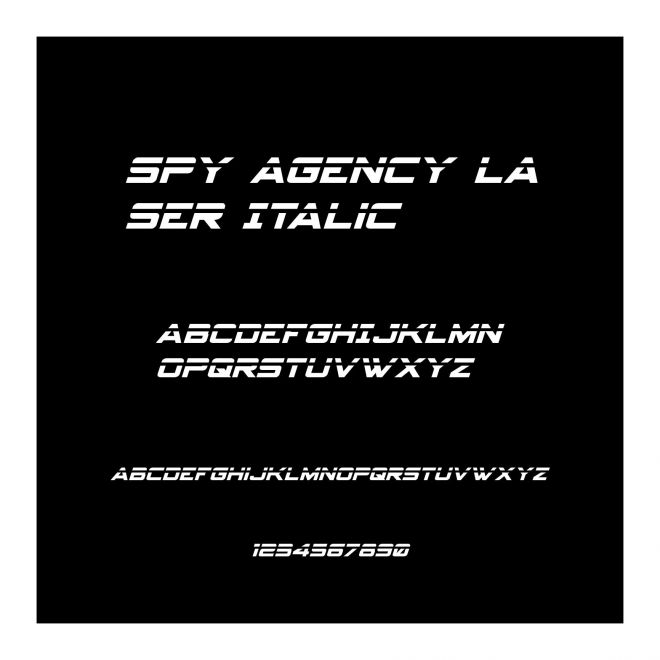 Spy Agency Laser Italic