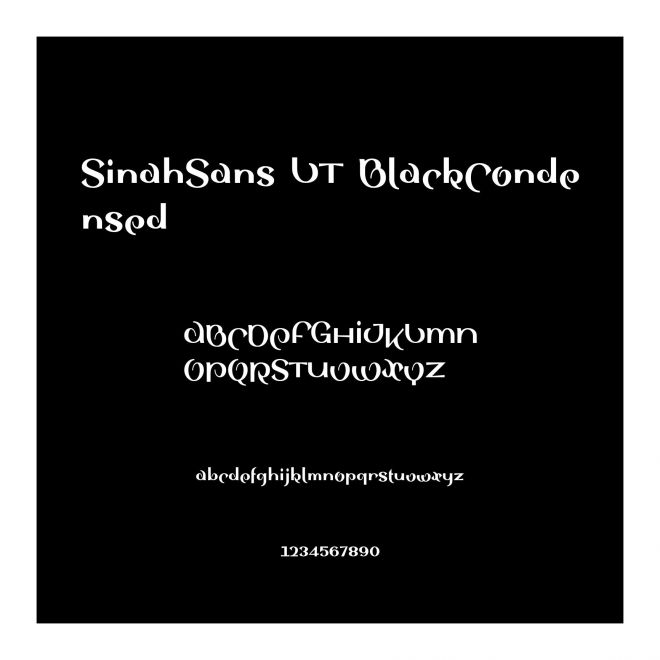 SinahSans LT BlackCondensed