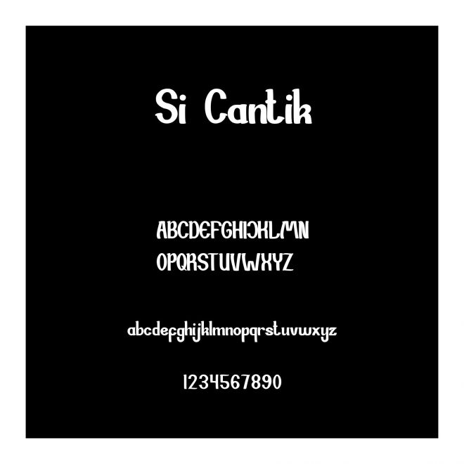 Si Cantik