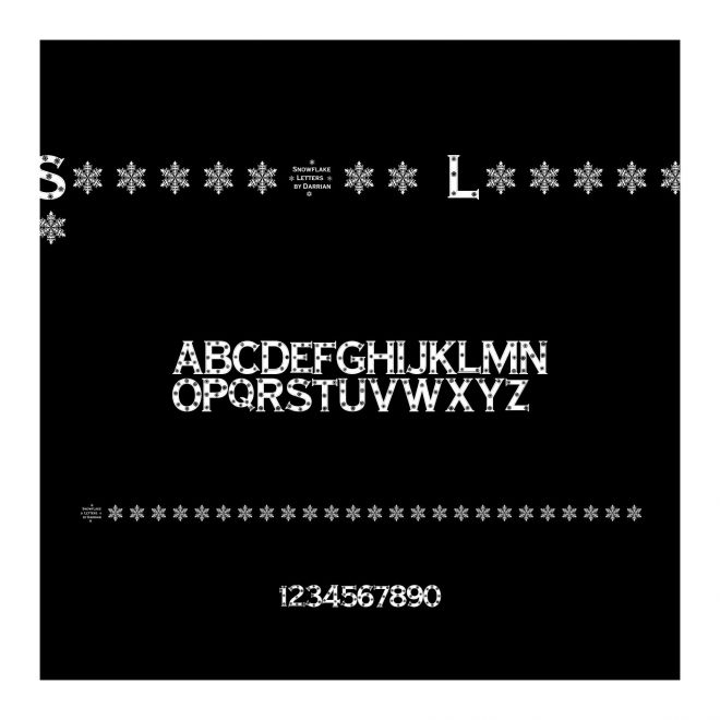 Snowflake Letters