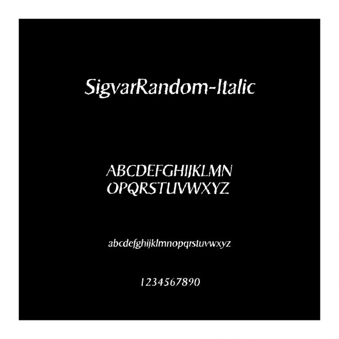 SigvarRandom-Italic