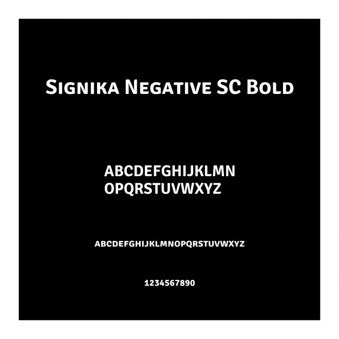 Signika Negative SC Bold