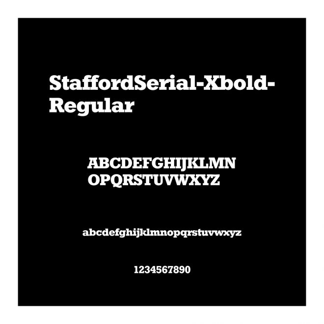StaffordSerial-Xbold-Regular
