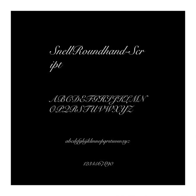 SnellRoundhand-Script