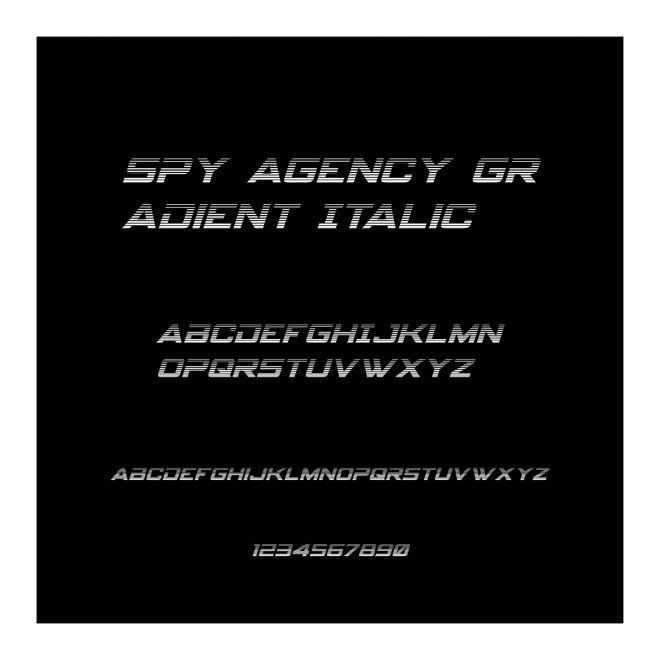 Spy Agency Gradient Italic