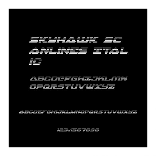 Skyhawk Scanlines Italic