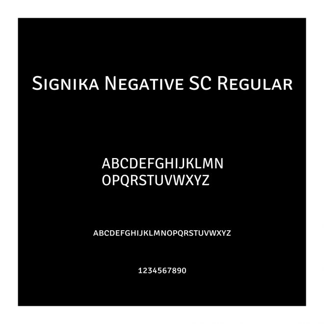 Signika Negative SC Regular