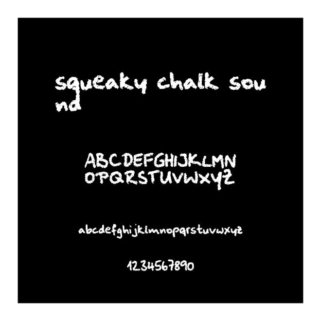 squeaky chalk sound