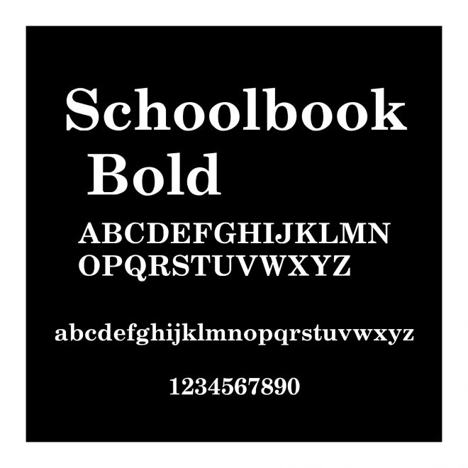 Schoolbook Bold