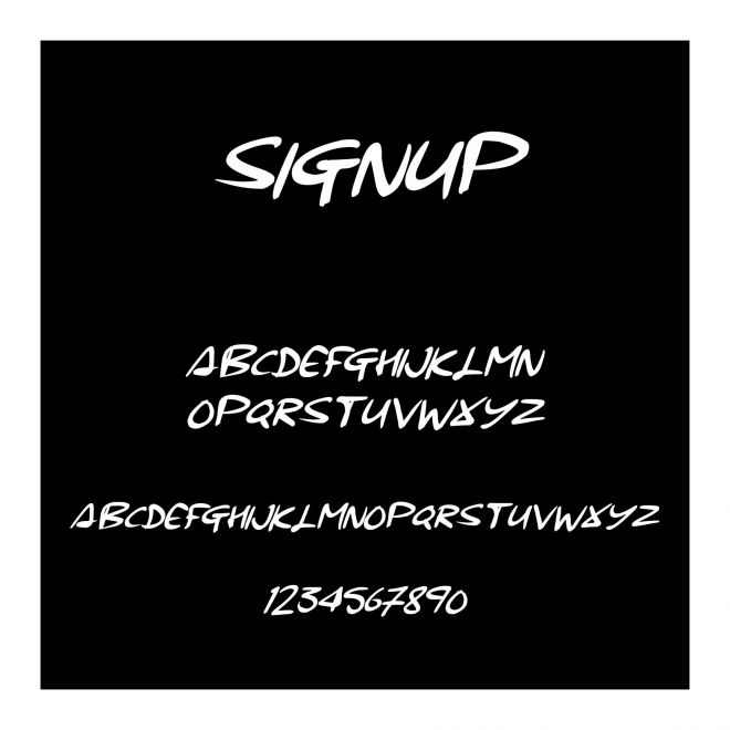 Signup