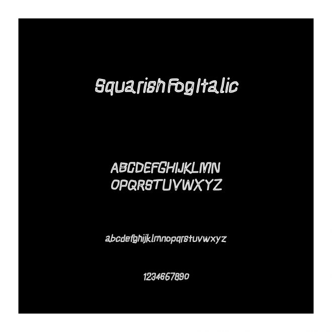 Squarish Fog Italic