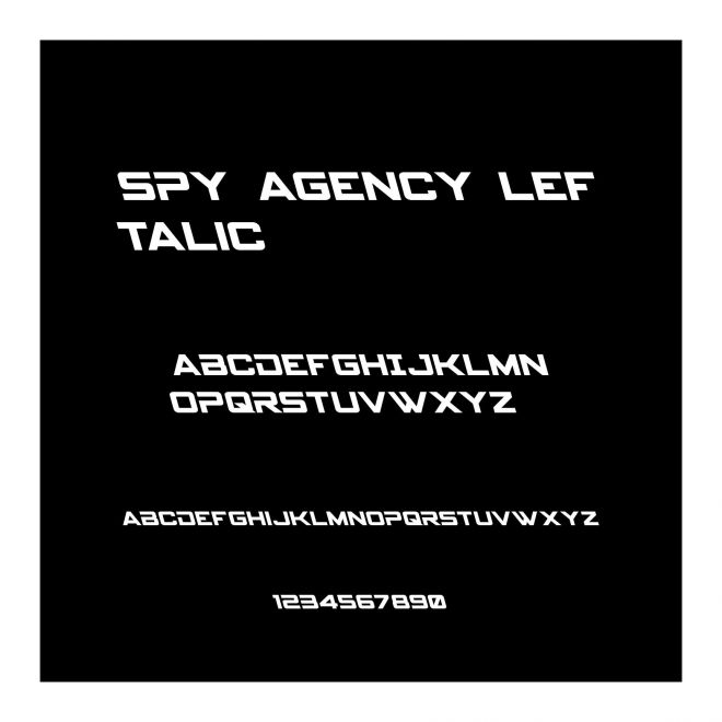 Spy Agency Leftalic