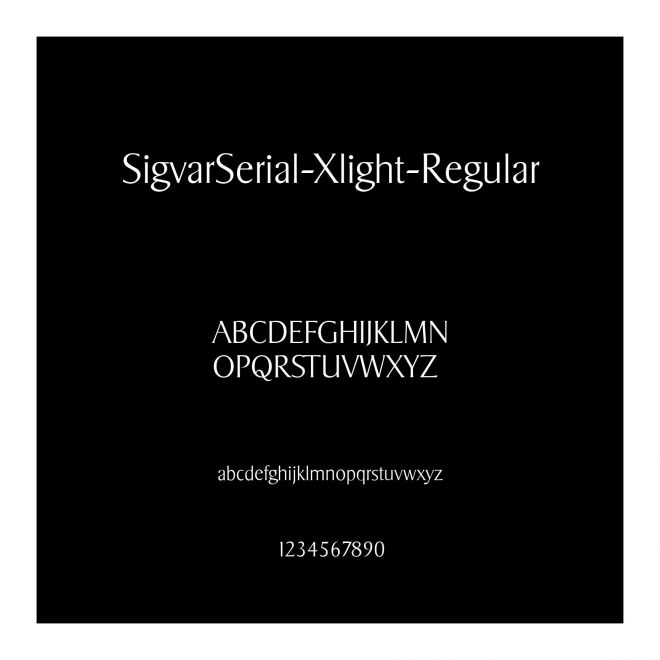 SigvarSerial-Xlight-Regular