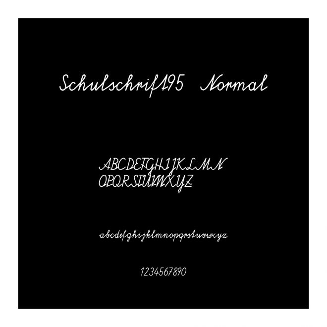 Schulschrift95  Normal