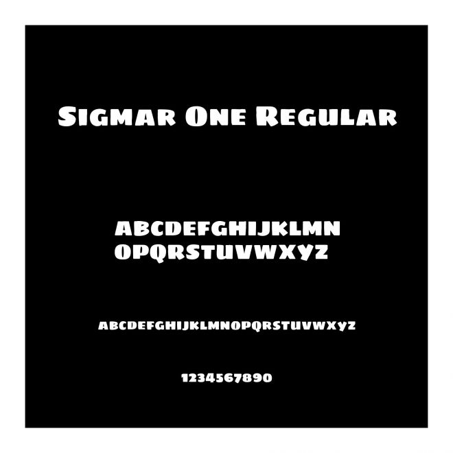 Sigmar One Regular