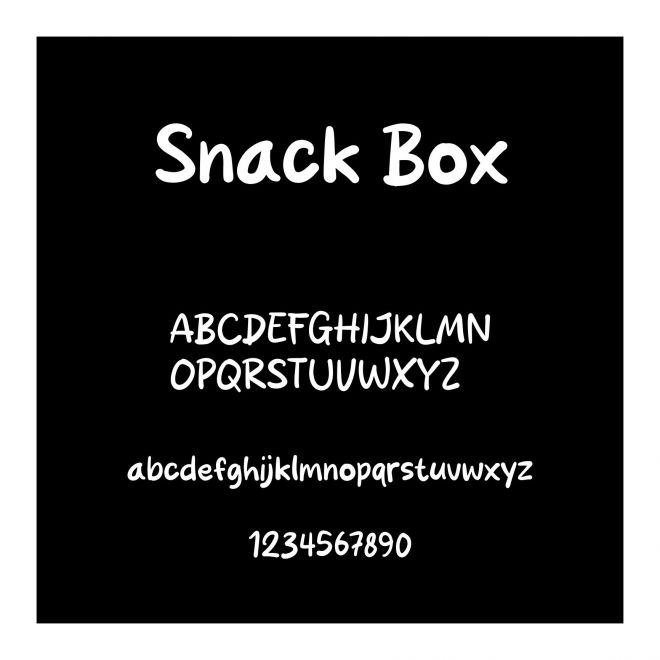 Snack Box Lettering Snack Box字体免费下载和在线预览-印图网
