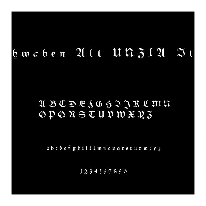 Schwaben Alt UNZ1A Italic