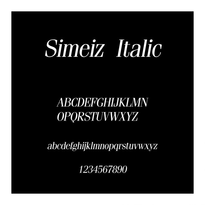 Simeiz Italic