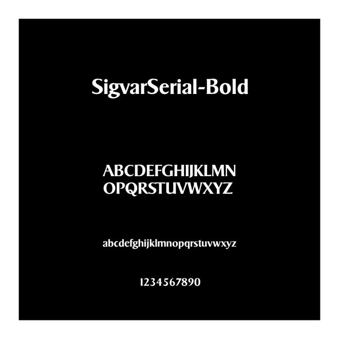SigvarSerial-Bold