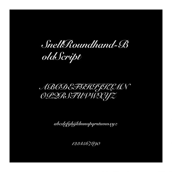 SnellRoundhand-BoldScript