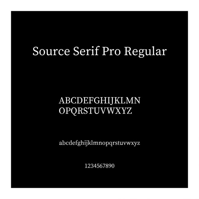 Source Serif Pro Regular