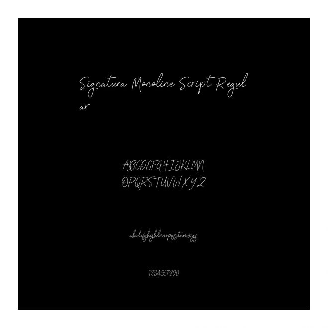 Signatura Monoline Script Regular