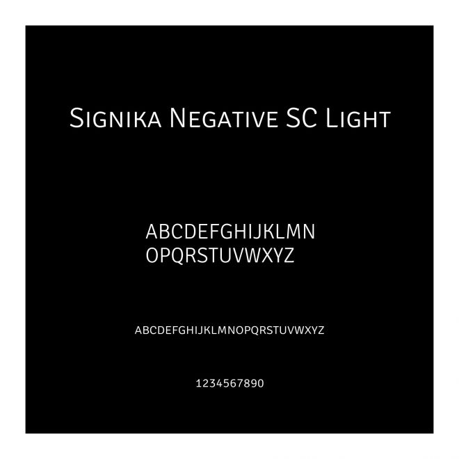 Signika Negative SC Light