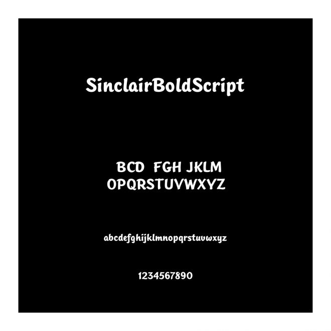 SinclairBoldScript