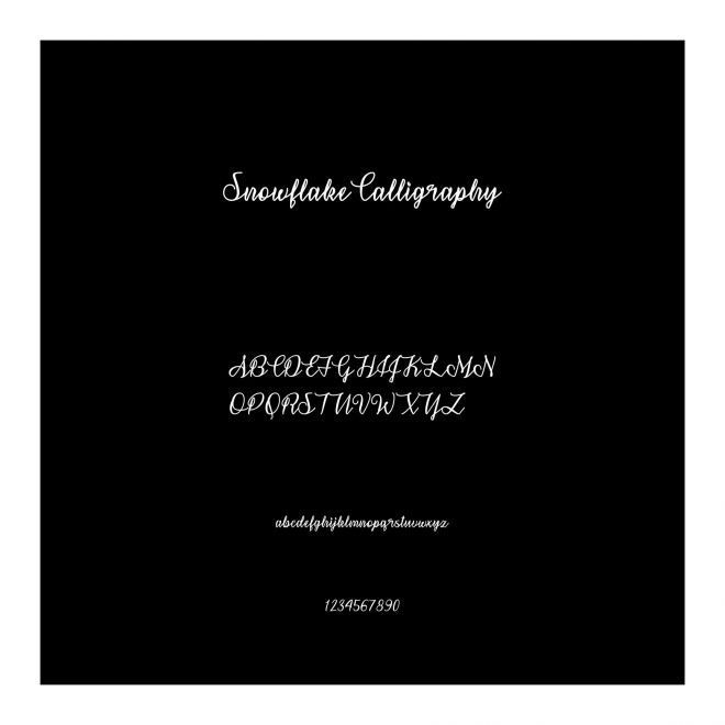 SnowflakeCalligraphy