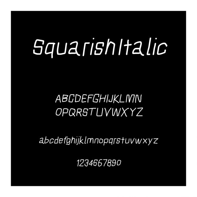 Squarish Italic