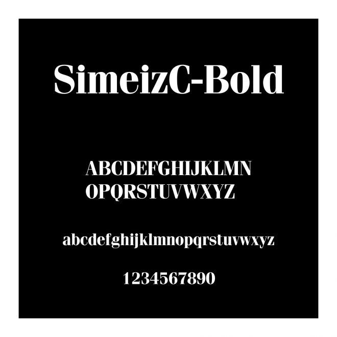 SimeizC-Bold