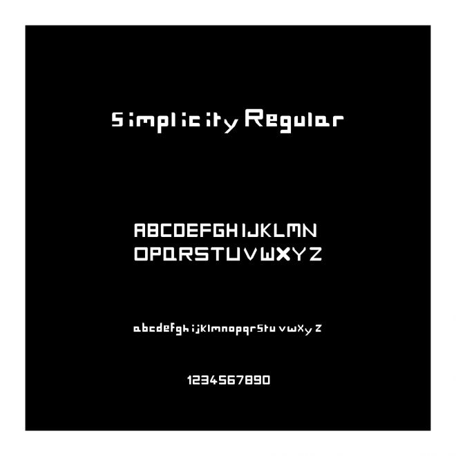 simplicity Regular