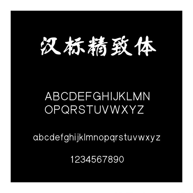 汉标精致体