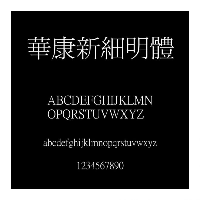 華康新細明體