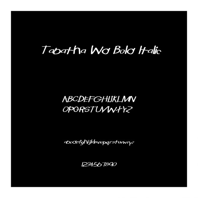 Tabatha Wd Bold Italic