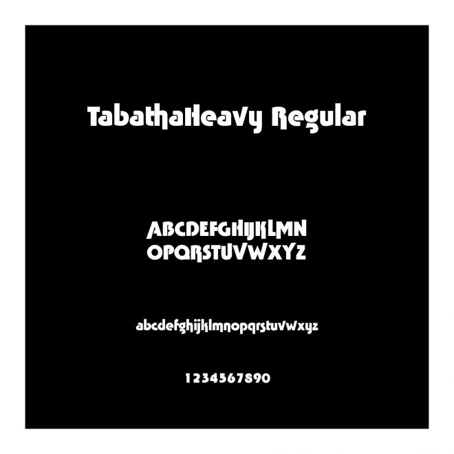 TabathaHeavy Regular