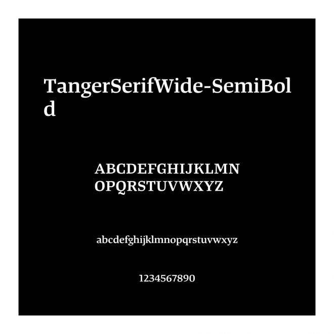 TangerSerifWide-SemiBold